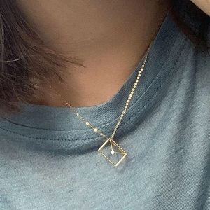 925 Sterling Silver Envelope Necklace